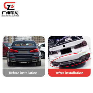 Per <span class=keywords><strong>BMW</strong></span> <span class=keywords><strong>serie</strong></span> 5 525i 530i 540i G30 G38 2018-2022 diffusore posteriore labbro fibra di carbonio Bodykit auto Spoiler accessori per auto parti - Product Image 2