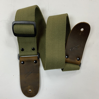 Modern Design Cotton Material Leather Ends Adjustable Length Guitar Strap Guitar Accessories