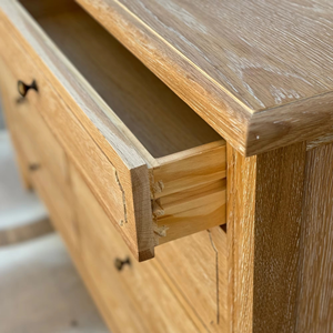 HL396 Coiffeuses à la française Meubles de chambre à coucher Vitrine en bois de chêne massif Armoires de <span class=keywords><strong>buffet</strong></span> Commode - Product Image 4