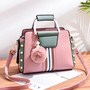 2022 Frauen PU Leder Messenger Einkaufstaschen Top-Griff Geldbörse Damen handtasche Elegante Designer Umhängetasche