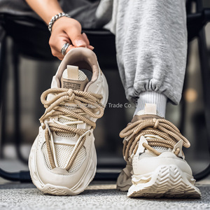 <span class=keywords><strong>Scarpe</strong></span> da Uomo 2025 Nuove Estive Popolari in Mesh Traspirante con Rialzo, Allacciate, Stile Papà, Sportive, da Corsa, Versatili, Casual - Product Image 3