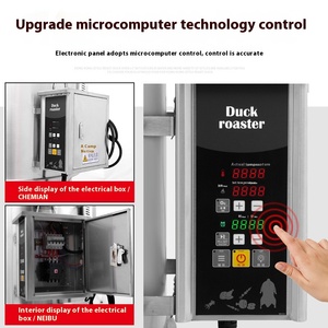 Thép Thương Mại Thịt Rang Bếp 90Cm Gas Than Kép Mục Đích Lò Nướng Điện Cho Rang Vịt Ngỗng Sử Dụng Bánh <span class=keywords><strong>Pizza</strong></span> - Product Image 5