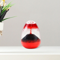 Oeuf volcanique liquide calmant jouet sablier jouet sensoriel liquide minuterie ornement pour étagère de bureau