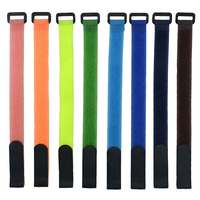 Colliers de serrage à scratch en Nylon, le lot de 10, attaches de câble velcro de 30, 40, 50, 60, 80, 100cm de long, 20, 25 mm de large, organisateur de câbles de TV et PC