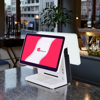 Système de point de vente à double écran, PC intelligent POS tout-en-un, écran tactile Windows Android, modèle S01, garantie 1 an pour la vente au détail