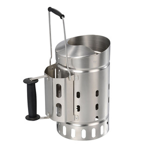 Accenditore per Barbecue a Carbone Moderno in Ferro Verniciato a Polvere per Cucina da Esterno/Giardino con Manico - Product Image 3