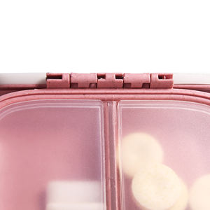 Boîte de rangement de médicaments, prix d'usine en vrac, Double bague d'étanchéité, organisateur de tablette PP <span class=keywords><strong>mensuel</strong></span> étanche, boîte de pilules Portable avec L sécurisé - Product Image 4