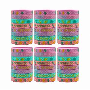 Pulsera de Silicona de Alta Calidad con Diseño de Sirena, Pulsera con Patrón de Dibujos Animados, Pulsera de Goma con Estampado Colorido - Product Image 3