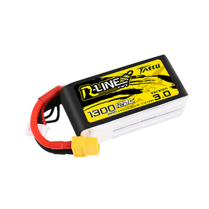Tattu 120C R-LINE 1300mAh 1400mAh 4S 6S Lipo แบตเตอรี่สำหรับโดรนแข่งขัน FPV 5นิ้ว - Product Image 1
