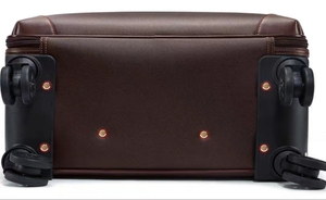 360 Degree 28 Inch Soft Genuine Real Leather Carry <strong>on</strong> Luggage <strong>Laptop</strong> Bag Travel Set Luggage <strong>Case</strong> With TSA Lock - Product Image 5