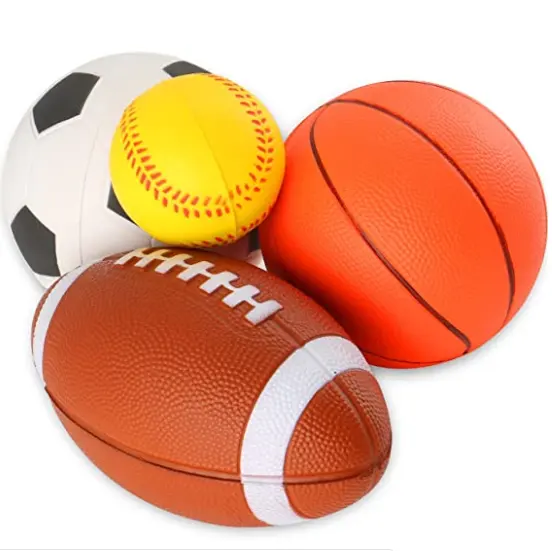 मिनी खेल तनाव गेंदों मज़ा फोम गेंद 2.5 इंच आराम तनाव से राहत निचोड़ गेंदों