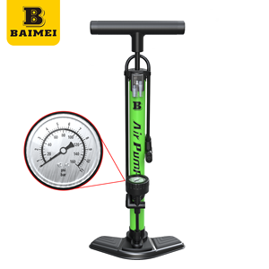 <span class=keywords><strong>Adaptateur</strong></span> <span class=keywords><strong>de</strong></span> Valve <span class=keywords><strong>de</strong></span> pompe BAIMEI haute pression 80-130PSI pour pneus <span class=keywords><strong>de</strong></span> cyclisme balles Construction en fer monté au sol Air Portable sans fil - Product Image 1