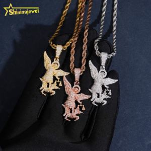 Novidades: Testador de Diamantes Pass <span class=keywords><strong>Diamond</strong></span>, Pingente de <span class=keywords><strong>Moissanite</strong></span> VVS Banhado a Ouro Hip Hop em Prata 925 com Efeito Gelo - Product Image 4