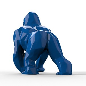 Jardin <span class=keywords><strong>extérieur</strong></span> FRP Craft Home Decor Black-Standbeeld Blue <span class=keywords><strong>XXL</strong></span> Nature Size Animal Custom Resin Gorilla <span class=keywords><strong>Statue</strong></span> King Kong Sculpture - Product Image 5