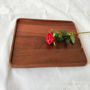 Acacia Wood Rectangular <b>Tray</b> 45.5x30x2cm Solid Color For <b>Tea</b> Dessert Serving Hotel Coffee Use - Product Image 2