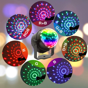 Bola de discoteca activada por control remoto, luz estroboscópica para Navidad, cumpleaños, karaoke y otras fiestas y decoraciones - Product Image 4