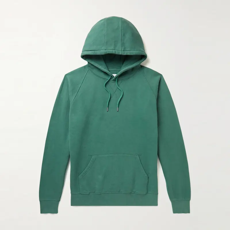 winter hoodies unisex 70%cotton heavyweight hoodie green slim fit hoodies for men