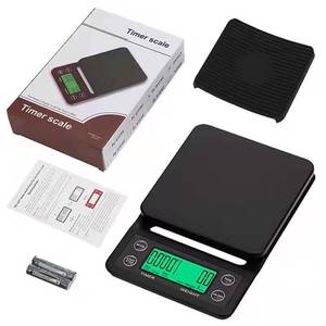 Tragbare Digitale Küchenwaage ABS Elektronische Kaffeewaage mit Timer und Filterbrühfunktion <span class=keywords><strong>5KG</strong></span> Batteriebetrieben 0,1g Genauigkeit - Product Image 3