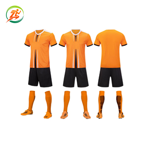 透气轻质涤纶足球队服短袖印花衬衫，可定制球队名称 - Product Image 3