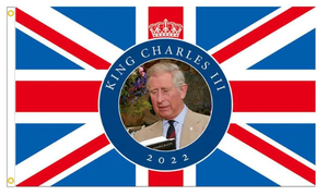 Whosale 90cm * 150cm personalizado nacional Inglaterra rey bandera británica <span class=keywords><strong>Charles</strong></span> bandera con entrega rápida - Product Image 3