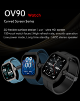 Reloj Inteligente al por Mayor OEM para Hombre y Mujer, con Llamadas Bluetooth, Monitor de Actividad Física LC09A, Frecuencia Cardíaca Dinámica, Oxígeno en Sangre Real, Pantalla Curva OV90