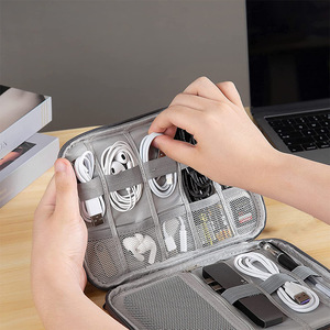 Compact Portable monocouche chargeur étui pochette <span class=keywords><strong>voyage</strong></span> câble Tech pochette électronique organisateur sac pour chargeur écouteur souris - Product Image 6