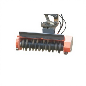 Huike Skid Steer Attachment Forest Mulcher Brush Cutter con componente de motor central - Product Image 1