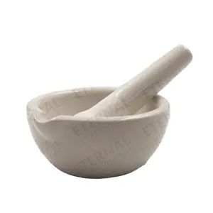 multifunctional Multi size laboratory natural agate mortar and pestle Multi size ceramic grinding bowel