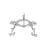 Vente directe usine Support triangulaire en métal pour boule de cristal, base de présentation pour cristal, diamant, verre et pierre brute, style nordique