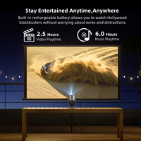 Projecteur vidéo HDR 10 HLG Dangbei Freedo Real 450 ISO Lumens 4K DLP, projecteur de cinéma portable, mini projecteur 4K 1080P