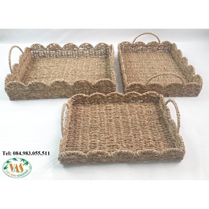 Handmade mộc mạc tự nhiên sợi trái cây Bát trang trí Khay bảng tổ chức - Product Image 1