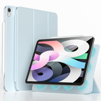 Conception sans cadre aimant arrière à trois volets étui pour tablette de haute qualité populaire en cuir PU couverture intelligente pour ipad pro 234 11 pouces