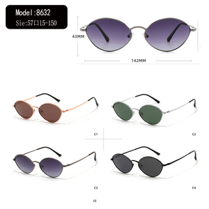 Oval Full Rim <b>Sunglasses</b> Unisex Adult <b>Gradient</b> Lenses UV400 Protection Sun Protection - Product Image 3