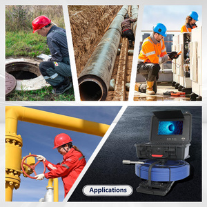 Caméra d'inspection de canalisation 10,1'' IPS avec vision nocturne, capteur CMOS, zoom 5X, <span class=keywords><strong>image</strong></span> 1080P, localisateur 512 Hz 80M, objectif 3,6 mm, carte SD, H.264, garantie 1 an - Product Image 2