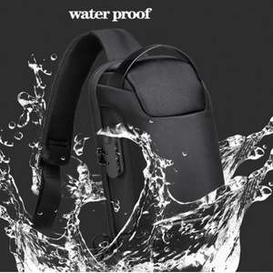 Bolsa de Pecho Impermeable de Gran Capacidad para Hombre, Nueva Moda, Riñonera Deportiva Oxford Portátil con Cierre de Cremallera y USB, Venta al por Mayor - Product Image 3