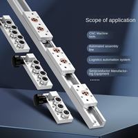 Rail de guidage linéaire biaxial SGR SGB35 avec bloc à rouleaux et option de verrouillage, rail coulissant linéaire silencieux à double axe pour équipement d'automatisation