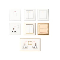 Universal 13A Socket Fast Charger Interruptor de pared eléctrico y Socket PC Panel Blanco
