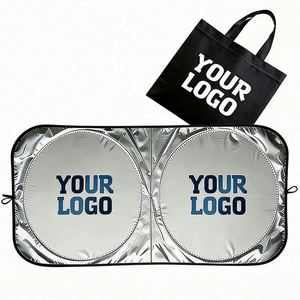 Logo for Dealer Summer Promo Business Gift Sunshade Cover Car Windshield Sun <b>Shade</b> Wholesale Custom Promotional Gifts - Product Image 1