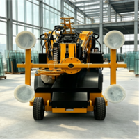 Robot intelligent autopropulsé pour la manipulation du verre avec ventouse à dégagement rapide pour la construction