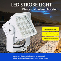 Reflector LED Estroboscópico IP66 de 16W, 5000K-7000K, Blanco, Temperatura de Color RGB, Lámpara Inteligente para Tráfico, para Reconocimiento de Matrículas