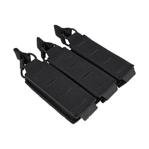 Pochette tactique triple pour chargeurs en nylon robuste 500D pour gilet porte-plaques - Product Image 1