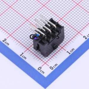 HC-MX3.0-2*3AW Wire-to-Board Pin Header Bent Lead Through Hole,P=3mm Connector 2x3P 3mm Right Angle Insert Micro-Fit (MX 3.0) - Product Image 2