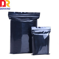 Sacs d'emballage en plastique de sécurité personnalisés noirs et rouges avec fermeture éclair UV et joint de maintien pour literie et parapluies