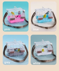 USMILEPET, gran oferta, jaula para pájaros ornamental pequeña de plástico y alambre, fácil de llevar, una gran opción para los dueños de mascotas en movimiento - Product Image 6