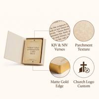 Cartes d'affirmation biblique personnalisées avec des versets bibliques imprimés, jeu de cartes d'affirmation avec boîte, fabricant
