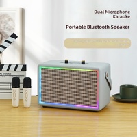Haut-parleur portable H8 New Retro sans fil en bois avec subwoofer 20W Bluetooth 5.0 et lecteur de carte pour téléphones, maison et ordinateurs