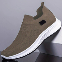 Chaussures décontractées à enfiler pour hommes, baskets mode mains libres, confortables, respirantes, légères, en maille, pour le tennis, la marche et le travail