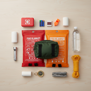 1,2m X 1,2m Brandblusserbestendige noodbranddeken van glasvezel Noodbescherming voor kamperen, thuiskeuken - Product Image 5