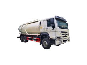 Camion d'aspiration des eaux usées HOWO 6x4 avec moteur Weichai et pompe à vide à double circulation d'huile WEILONG pour zones extrêmement froides à l'étranger - Product Image 1