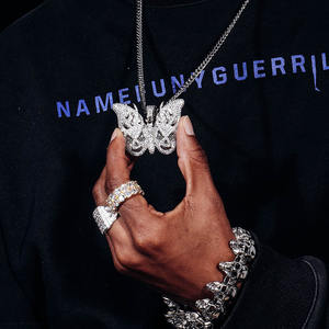 Colgantes y dijes de joyería fina de Plata de Ley 925 con forma de mariposa para hombre, probador de diamantes de moissanita de Hip Hop para hombre - Product Image 4